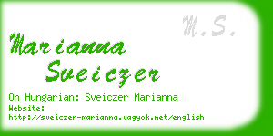 marianna sveiczer business card